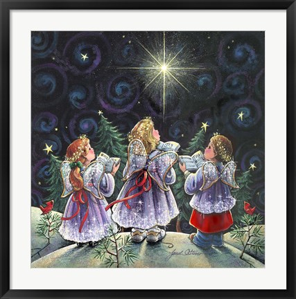 Framed Angel Choir Print