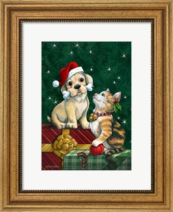 Framed Christmas Buddies Print