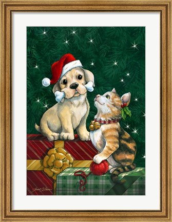 Framed Christmas Buddies Print