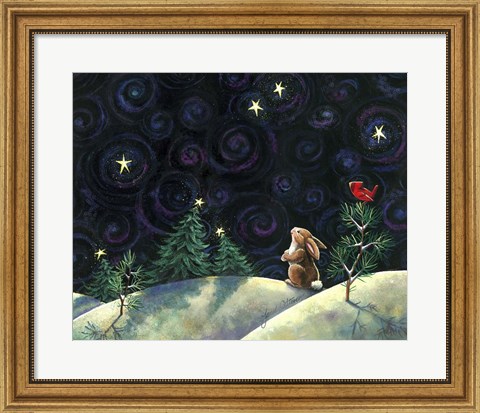 Framed Christmas Sky Print