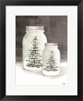 Framed Mason Snowglobes Print