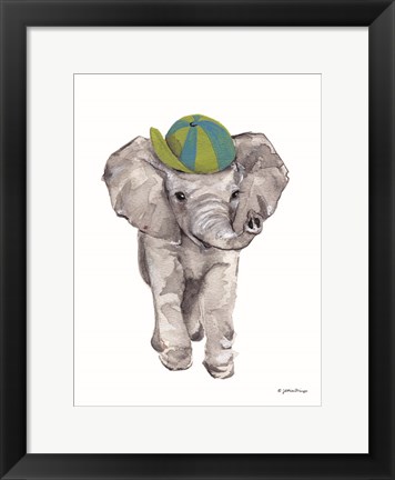 Framed Baby Elephant Print