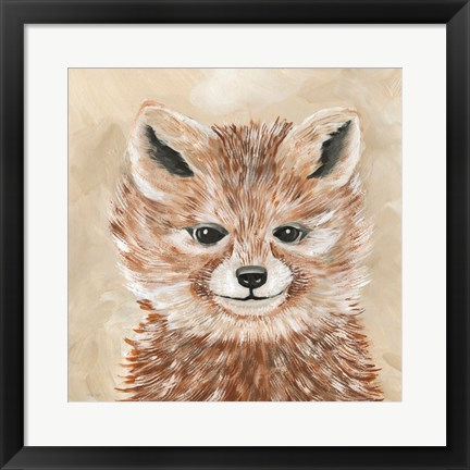 Framed Freckles the Fox Print