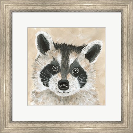 Framed Roxie the Raccoon Print