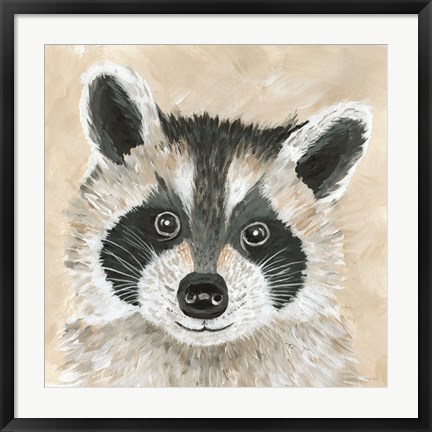Framed Roxie the Raccoon Print