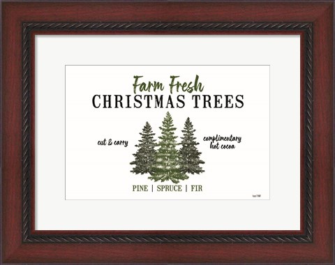Framed Christmas Tree Farm Print