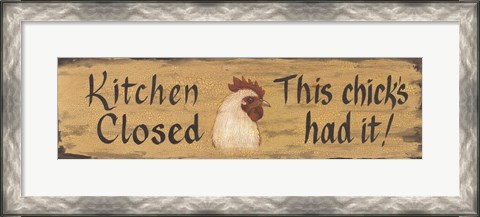 Framed Kitchen Closed Print