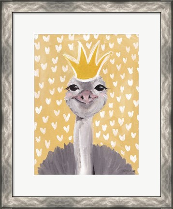 Framed Princess Ostrich Print