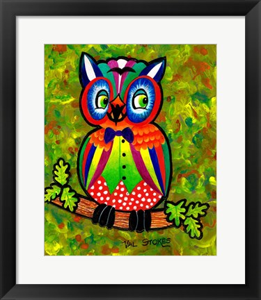 Framed Carnival Owl II Print