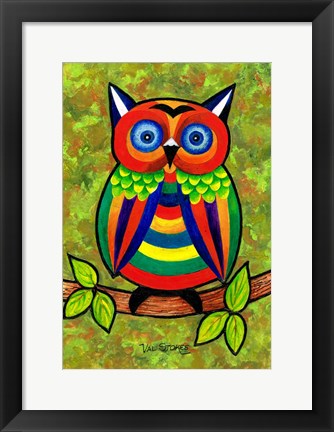 Framed Carnival Owl Print