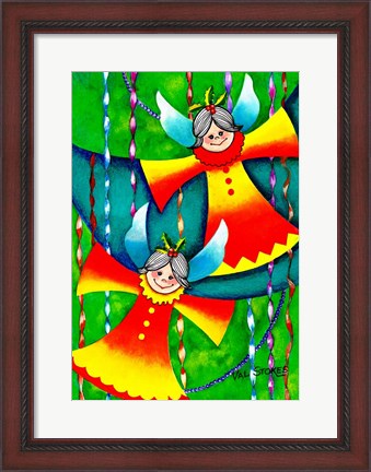 Framed Christmas Angels Print