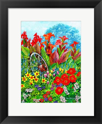 Framed Springtime Garden Print