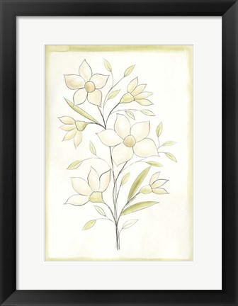 Framed Flowers I Print