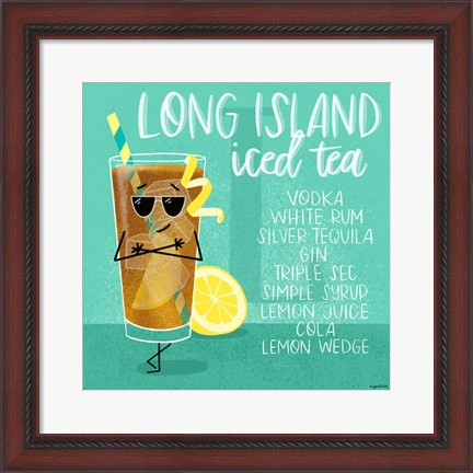 Framed Long Island Iced Tea Print