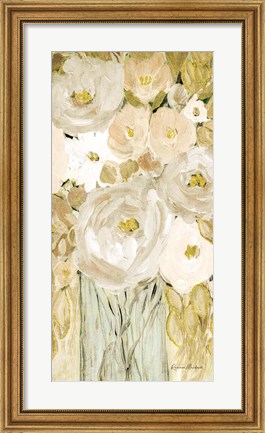 Framed Golden Glitter Vase No. 1 Print