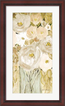 Framed Golden Glitter Vase No. 1 Print