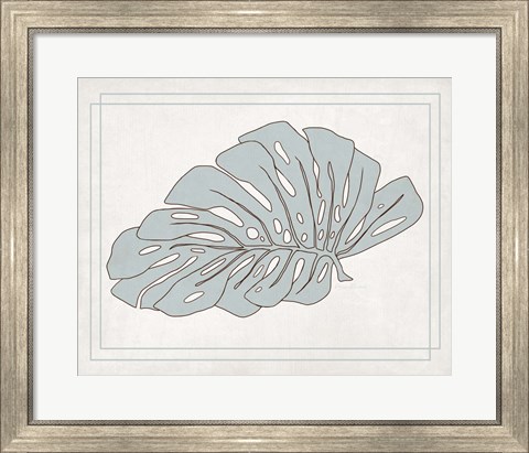 Framed Tropical Monstera I Print