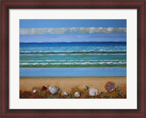 Framed Shell Abstract Print