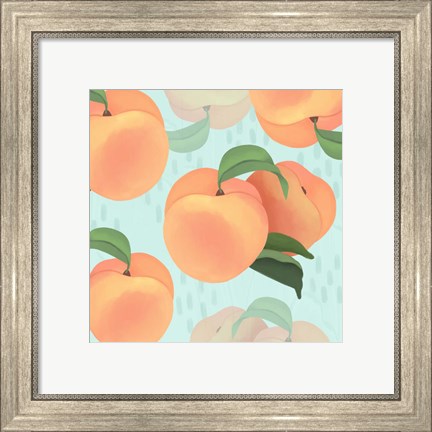 Framed Peaches Print