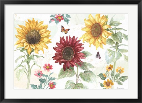 Framed Sunflower Splendor IV Print