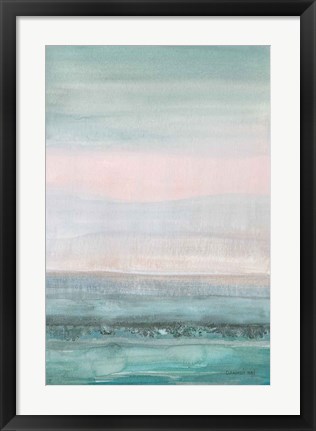 Framed Pastel Seascape Print
