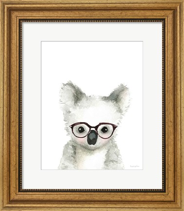 Framed Koala in Glasses Print