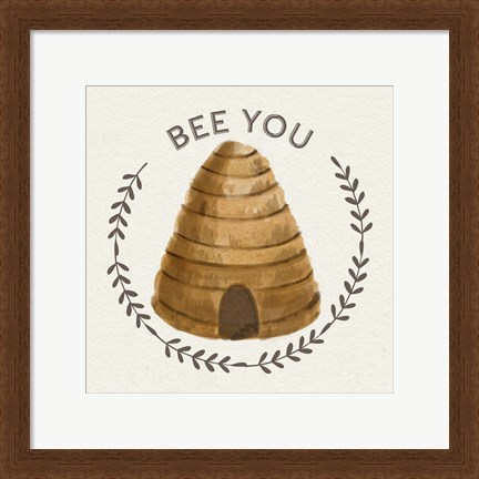 Framed Bee Hive IV-Bee You Print
