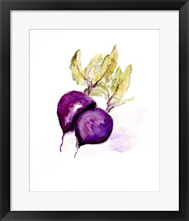 Framed Veggie Sketch plain III-Beets Print