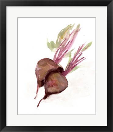 Framed Veggie Sketch plain IV-Brown Beets Print