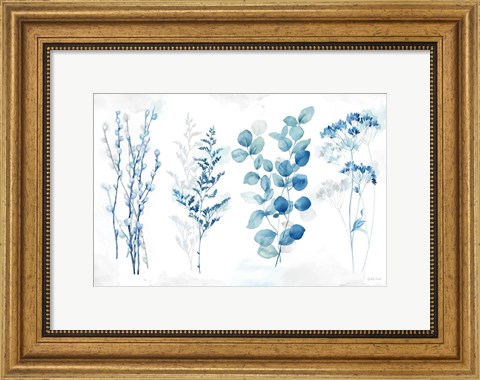 Framed Indigo Botanicals Landscape Print