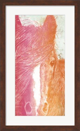 Framed Colorful Horse panel Print