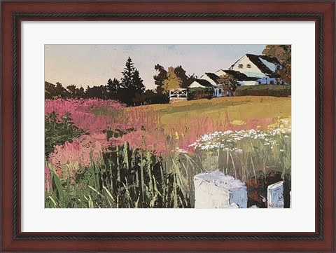 Framed Farmyard Landscape III Print
