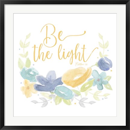 Framed Kellys Garden IV-Be the Light Print