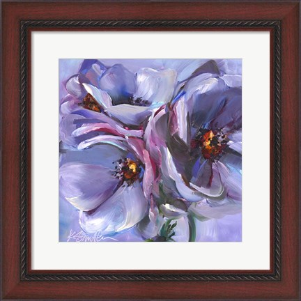 Framed Lavender Flowers Print