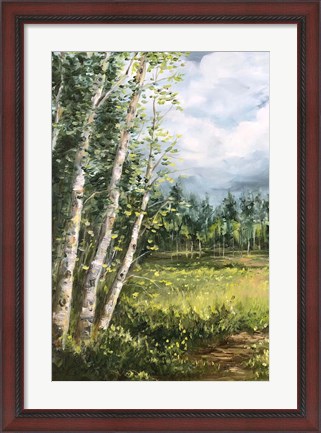 Framed Colorado Meadow panel I Print