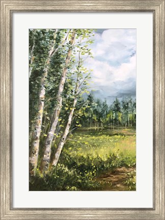 Framed Colorado Meadow panel I Print