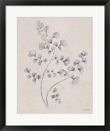 Framed Soft Summer Sketches IV Navy Print