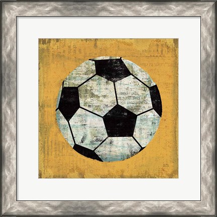 Framed Ball IV Yellow Print