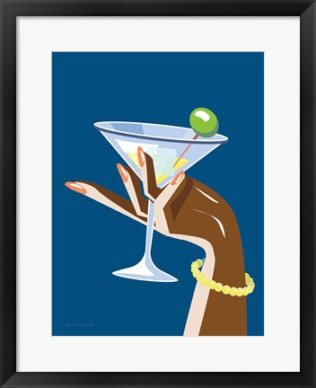 Framed Cocktail Time I Print