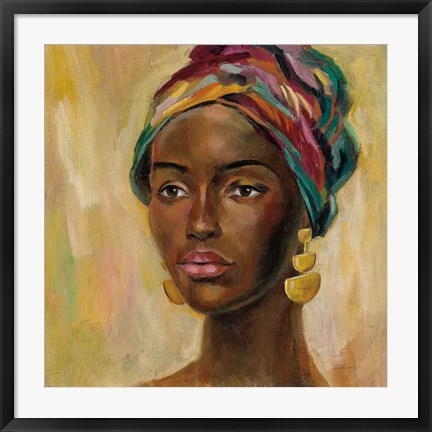 Framed African Face II Print