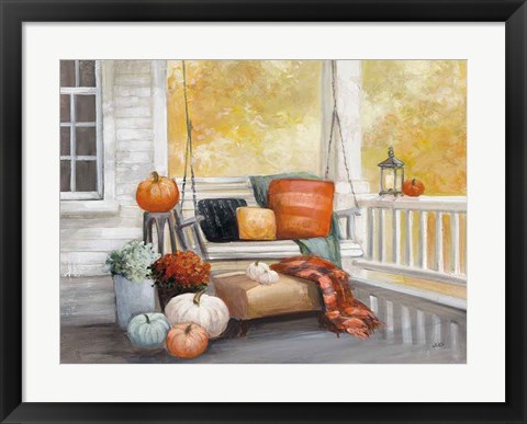 Framed October Porch Print