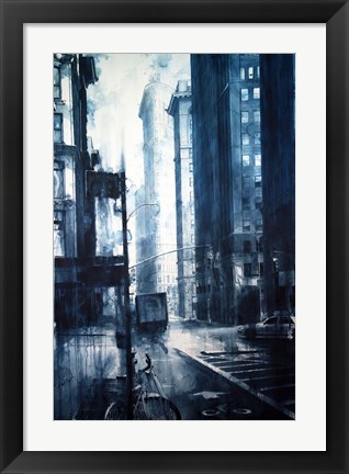 Framed Broadway to the Flatiron Building Print