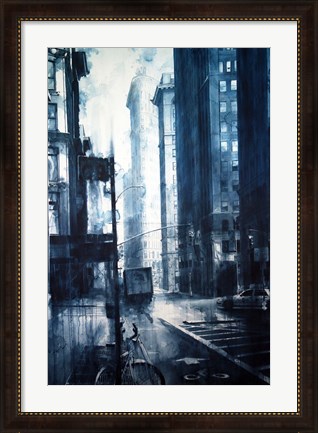 Framed Broadway to the Flatiron Building Print