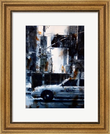 Framed Lincoln Tunnel &amp; 9th Avenue, rain Print