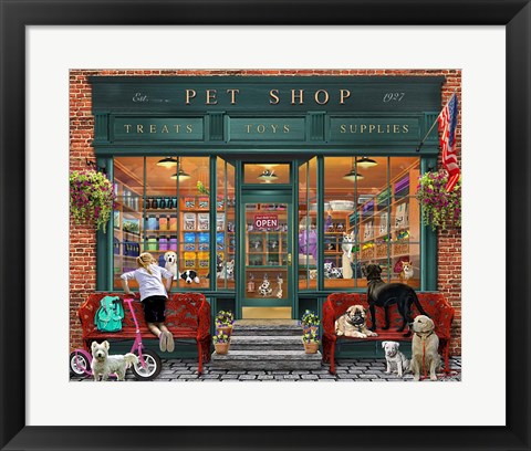 Framed Pet Shop Print