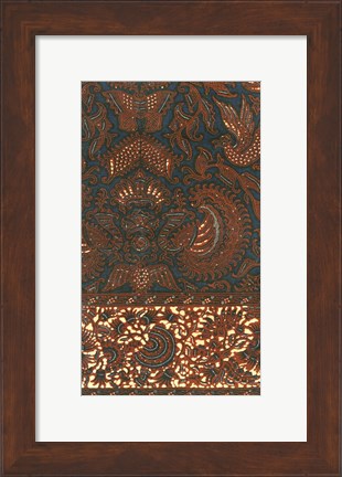 Framed Indonesian Batik IV Print