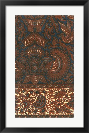 Framed Indonesian Batik IV Print