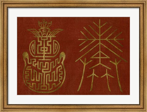 Framed Japanese Symbols V Print