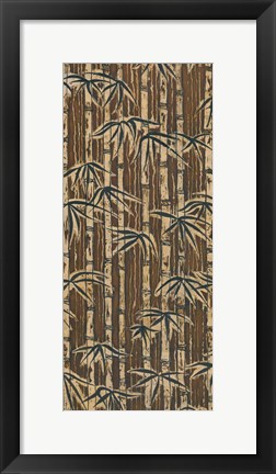 Framed Bamboo Design I Print