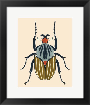 Framed Beetle Bug I Print